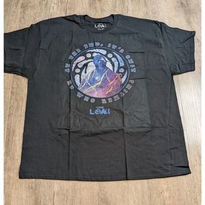 NEW Marvel Studios Loki Graphic Shirt Size 2XL Women's Black Short Sleeve